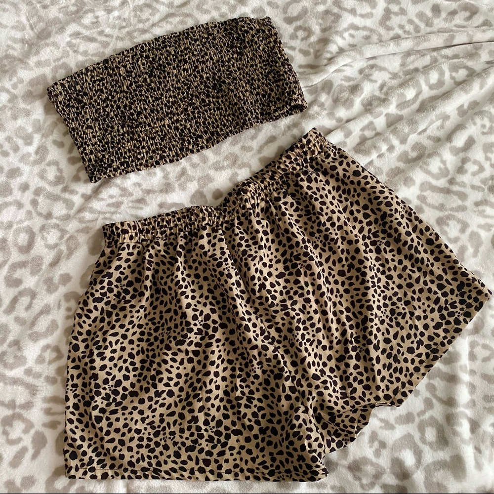 🖤 SHEIN LEOPARD PRINT 2 PIECE SET 🖤
